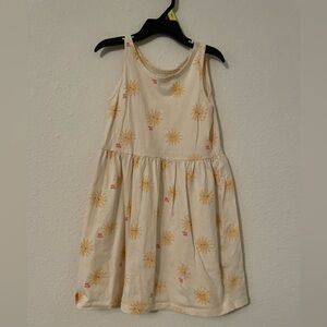 H&M Beige Sun faces Print sleeveless Dress size 6X/7